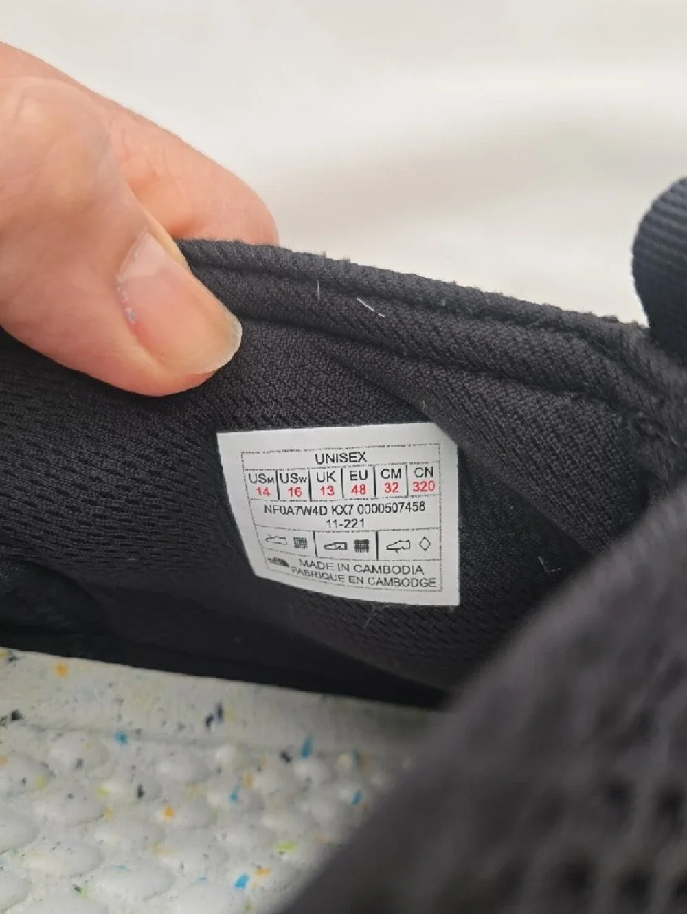The North Face Black Camp Mule Slip-On Shoes with Yellow Stitching Unisex‎